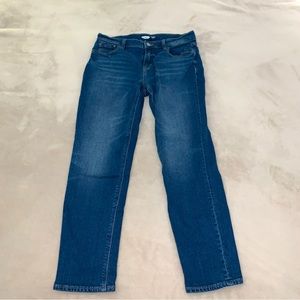 Old Navy Boyfriend Mid-Rise Blue Jeans